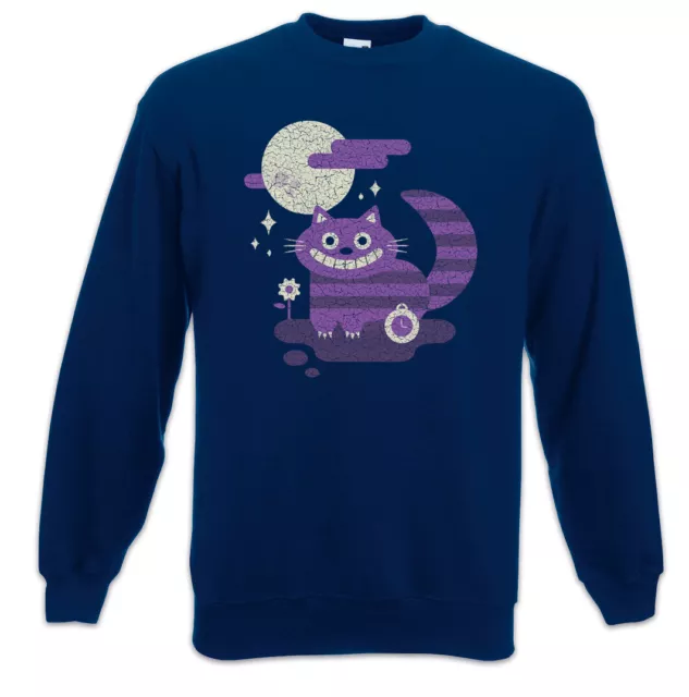 Cheshire Cat Sweatshirt Pullover Alice in Fun im Grinsekatze Wunderland