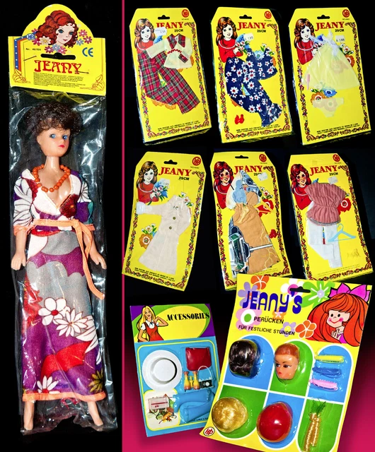ALME Vintage De 70er Vêtements de Poupée à la Mode Poupée Ensemble 11,5