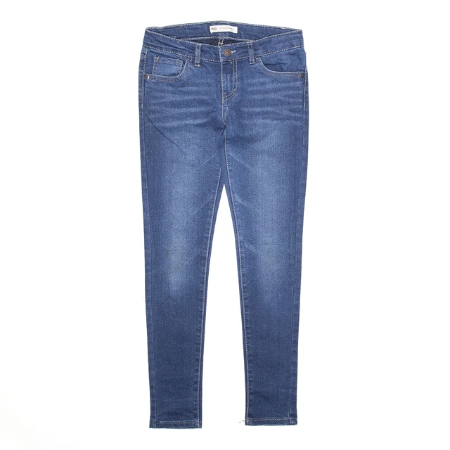 LEVI'S 710 Jeans skinny slim denim blu ragazzo W26 L27