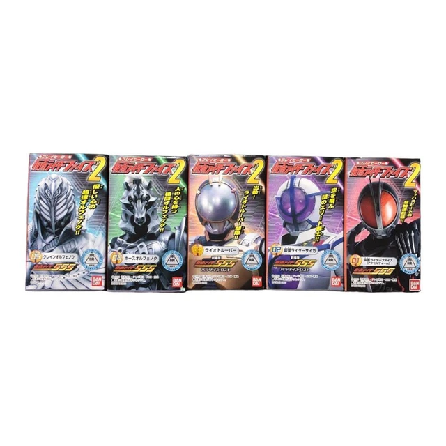 Kamen Rider Masked Faiz 555 Soft Vinyl Figure 5p set BANDAI Japan w/BOX