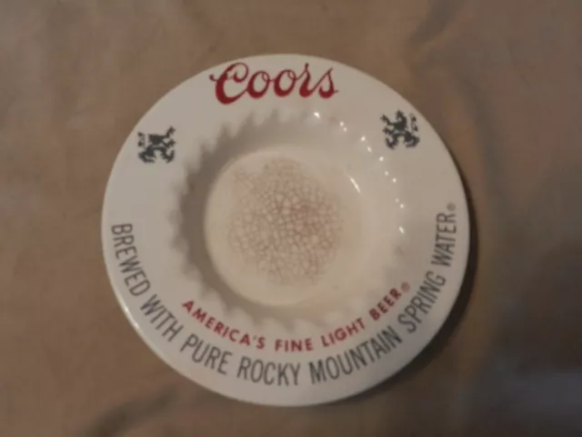 Vintage Coors America's Fine Light Beer Ash Tray (M) 3