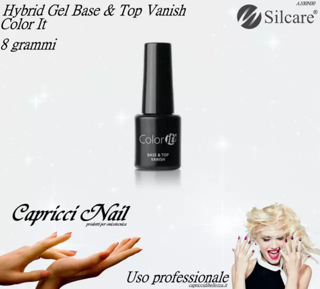 Smalto Gel Semipermanente Base e Top Coat Sigillante 2 in 1 SILCARE 8 g - Nail