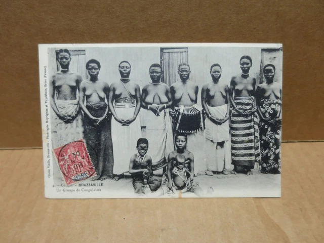 Carte Postale Ancienne - Congo Français Brazzaville : Les Tennis (originale)
