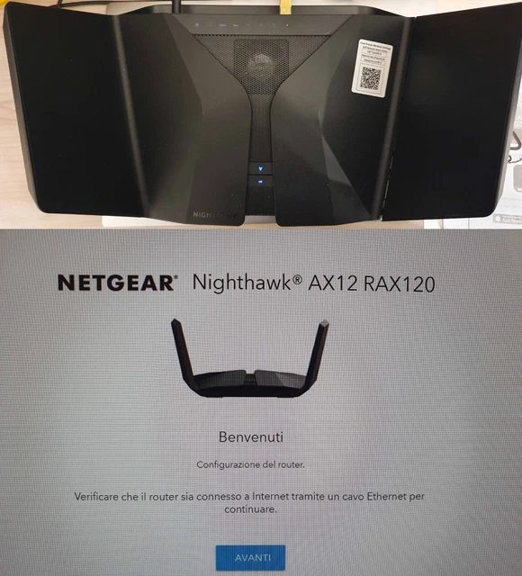 Netgear Nighthawk Router WiFi 6 AX12 RAX120