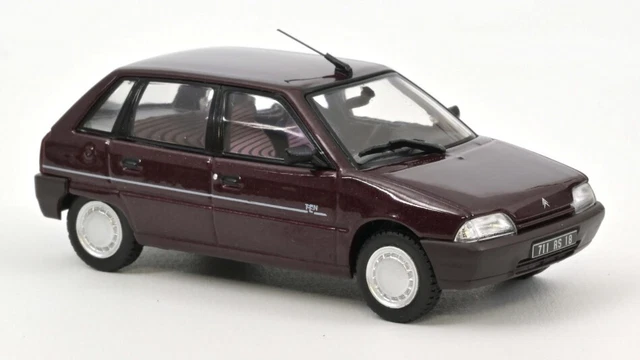 Miniature voiture auto 1:43 Norev Citroen Ax Ten Rouge diecast Modélisme Static