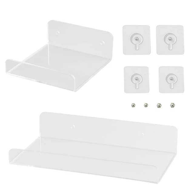 Adhesive Small Floating Shelf For Speakers, Books, Plants, Cameras, Toys