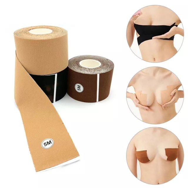 Women Boob Tape Invisible Bra Nipple Cover Adhesive Push Up Breast Lift Tape