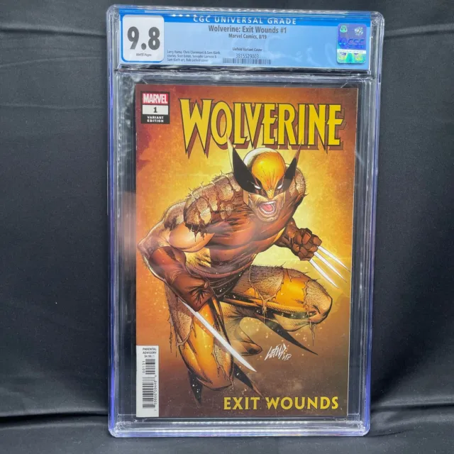 Marvel Comics Wolverine Exit Wounds #1 Rob Liefeld Variant Cover CGC Graded 9.8
