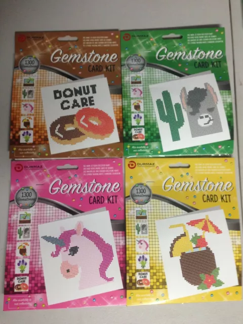 DIY   Gemstone Card Kit 4 pack