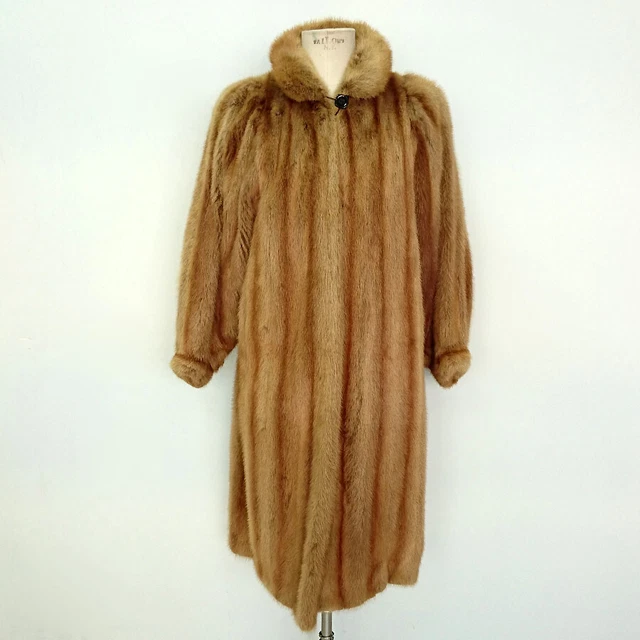 Cappotto Vintage Donna In Pelliccia Di Castoro Tg.48/50 Art.9663