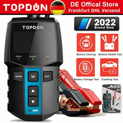 Bt100 12v BATTERIA Auto Tester revisore Batteria Dispositivo di prova OBD AUTO dispositivo diagnostico auto de 