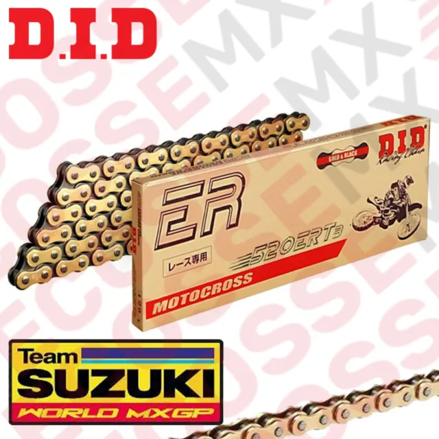 SUZUKI RM125/RM250 DID ERT3 GOLD HEAVY DUTY CHAIN 520x120L