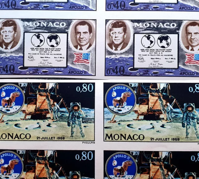 Monaco 1970 imperf - Space - Apollo Kennedy - MNH - Yvert €110.00+ 2