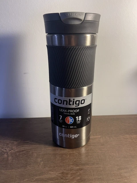 Contigo Stainless Steel Coffee Travel Mug  Tumbler Insulated 20 Oz Gunmetal New