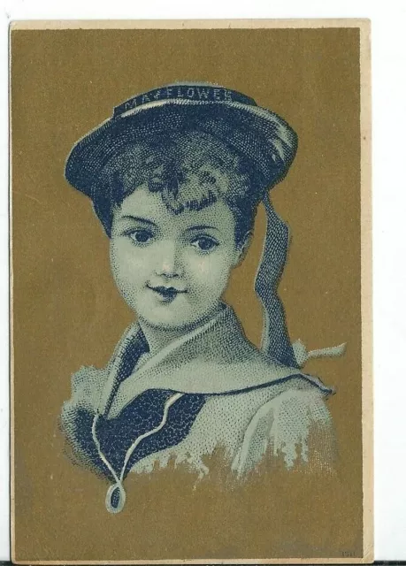 BB-035 Chicago Spragues Warner Griswold Baking Powder Victorian Trade Card Girl