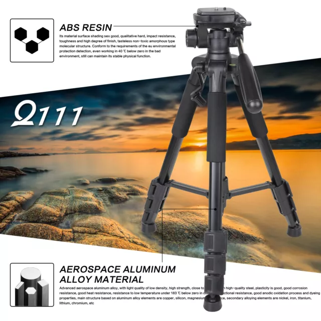 Zomei Q111 Professional Heavy Duty Aluminium Tripod&Pan Head for DSLR Camera