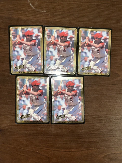 Rocky Colavito Lot of 5 Indians Duplicate Cards Base