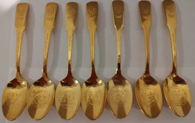 International Bicentennial Collectors Spoon (Lot of 7) 