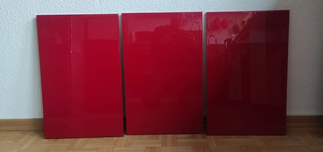 Ikea Besta Tofta 38x60 Hochglanz rot