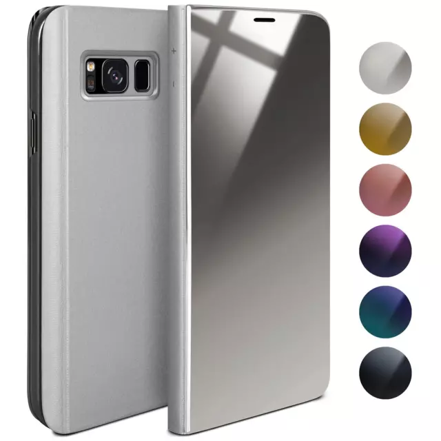Schutz Hülle für Samsung Galaxy S8 360 Grad Handy Case Flip Etui Full Cover Dünn