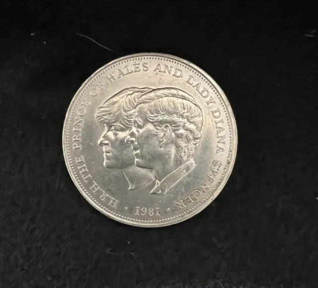 1981 Prince Charles Of Wales And Lady Diana Spencer Commemorative Wedding Coin