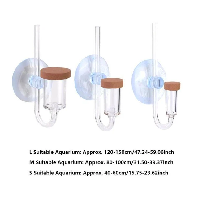 Atomizzatore CO2, reattore a bolle, contatore diffusore per acquari - acrilico