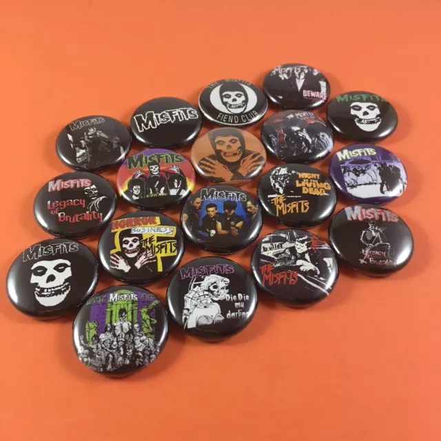 Misfits 1" PIN BUTTON lot Danzig Samhain Doyle Jerry Only Horror Punk 2