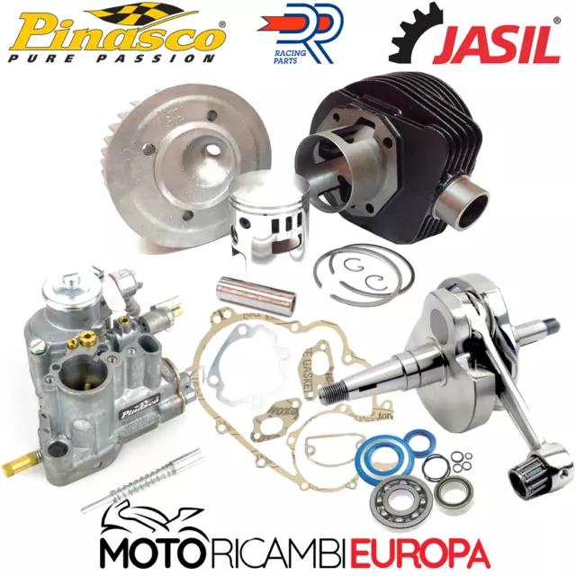 Set Racing 177 Gruppo Termico Dr + Albero Motore Carburatore Pinasco Vespa Px125