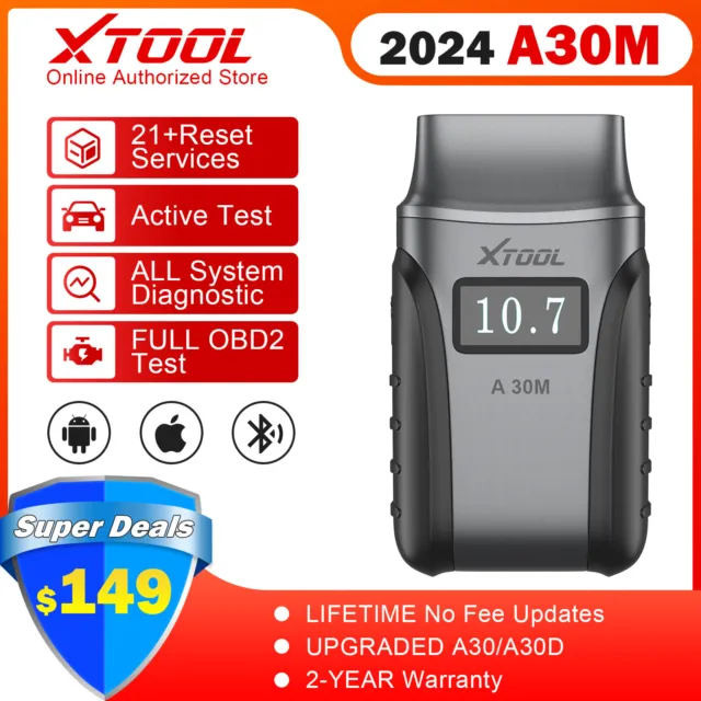 XTOOL Anyscan A30M Wireless OBD2 Diagnostic Scanner Bi-Directional Code Reader