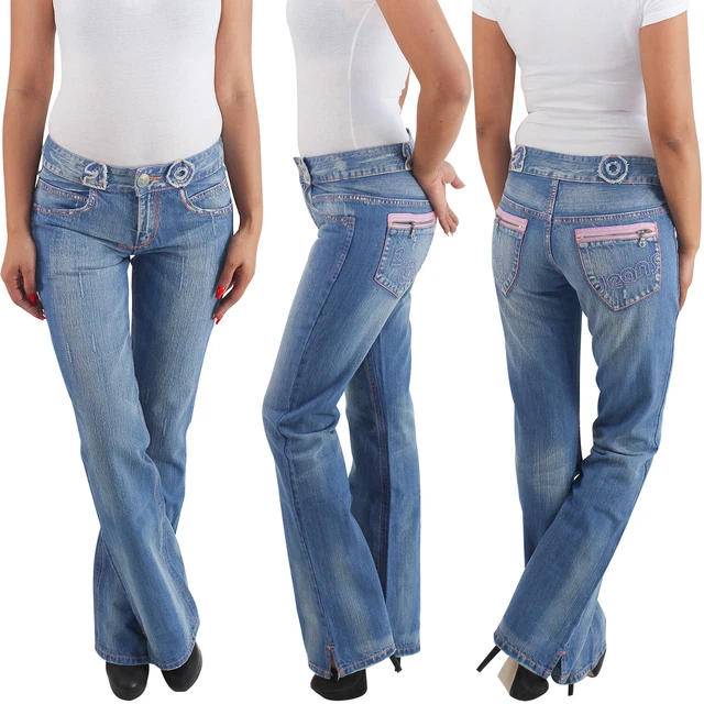 Damen Bootcut Jeans 2025 - Dehnbare Schlagjeans Mit Stretch Für Einen Lässigen Look