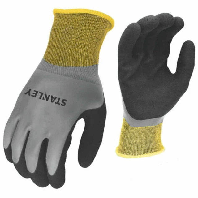 Stanley SY18 Guanto Impugnatura Impugnatura Impugnabile Giallo/Grigio/Nero Guanti Medi &