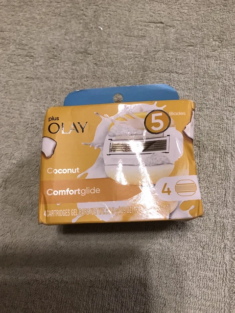 Paquete de 4 cartuchos de navaja de coco Gillette Venus Plus Olay Comfortglide #95