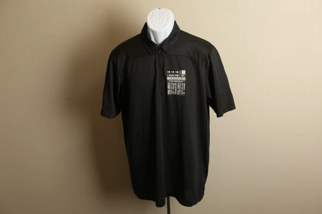 PUMA Men's black and white Ferrari Scuderia rare performance polo shirt Large L