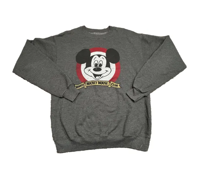 DISNEY PARKS HANES Mickey Mouse Club Official Mouseketeer Gray ...