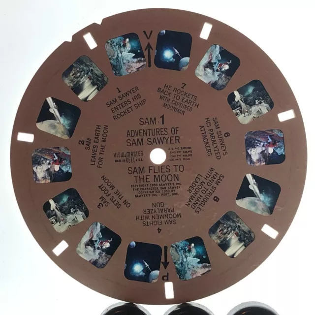 Sam 1 Adventures of Sam Sawyer Flies to the moon View master slide reel