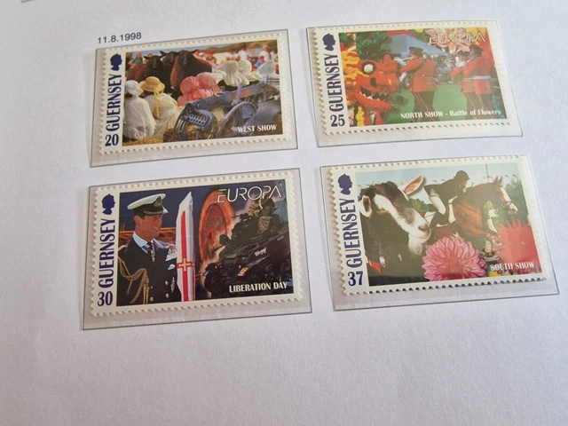 Guernsey 1998 Sg 781-784 Europa Mnh