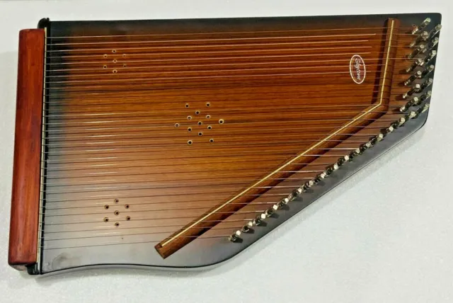 Swarmandal~Handmade High Quality~Harp~Surmandal~30 Strings~With Carry Bag & Key