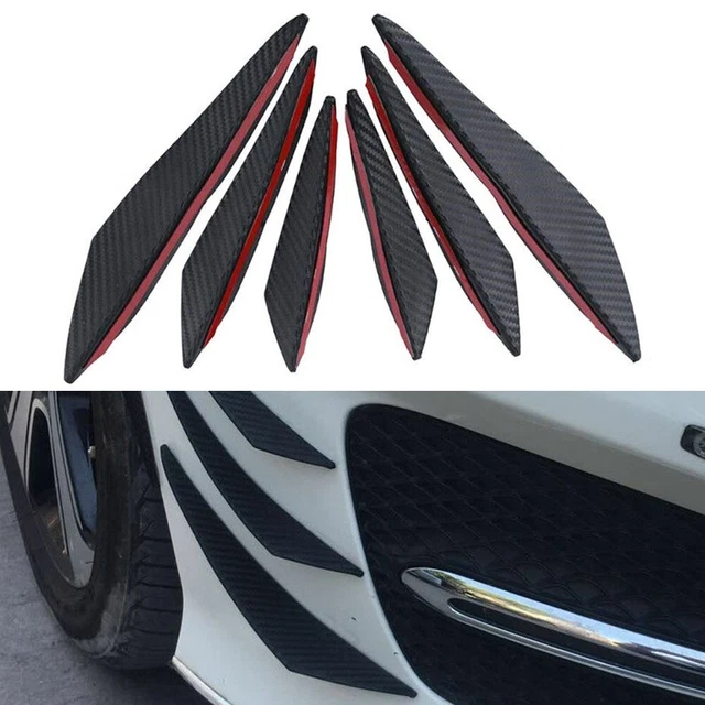 Ailerons De Pare-chocs Avant Pour Mercedes GLC (GLC260, GLC300) 2020-2023 - Noir Fibre De Carbone, Installation Facile, 25x15x5 Cm - 2