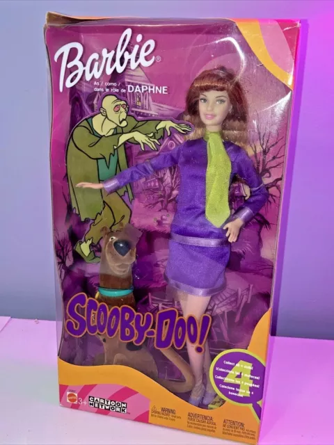 BARBIE DAPHNE SCOOBY Doo Doll Dog Cartoon Network 55887 Mystery Purple ...