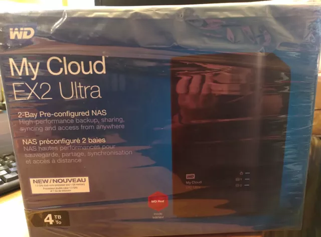 WD My Cloud EX2 Ultra NAS System 2-Bay 4 TB (2x 2 TB WD RED HDD) WD My Cloud EX2 Ultra NAS System 2-Bay 4 TB (2x 2 TB WD RED HDD)