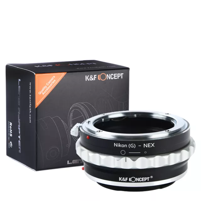 K&F adapter with lens cap for Nikon G mount lens to Sony E NEX a5000  A7II A7R 2