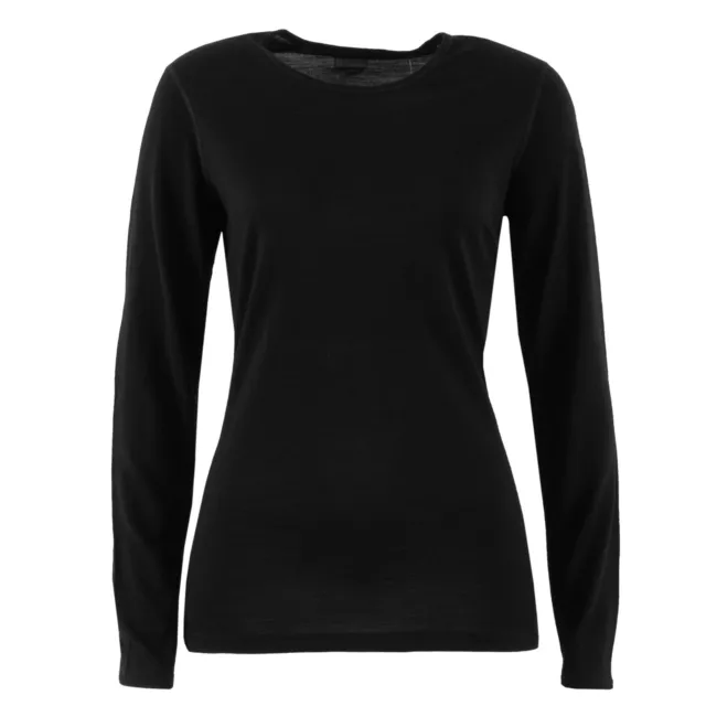 ICEBREAKER Damen Langarmshirt 200 Oasis Longsleeve Crew Schwarz / M / Baselayer