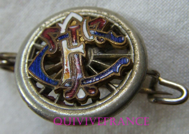 Insigne émaillé Touring Club De France TCF - Automobile, Cyclisme, Vintage