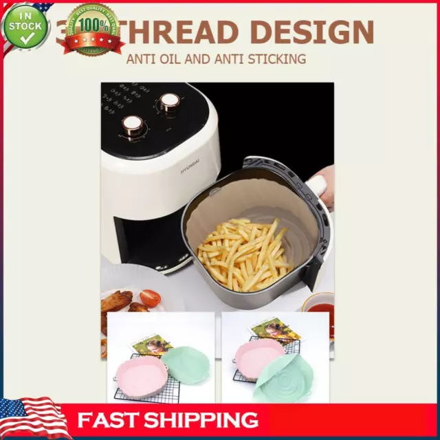 Air Fryer Liner Heat Resistant Air Fryer Mats Non Stick Kitchen Baking Grill Pan