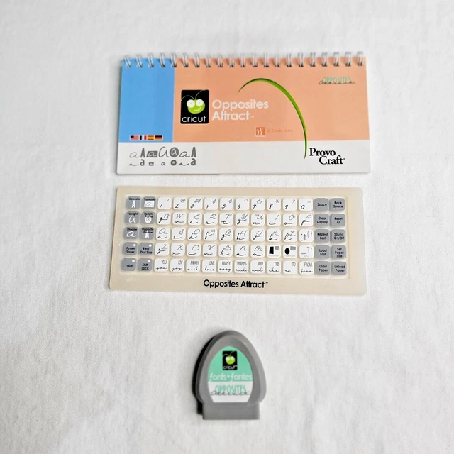 CRICUT OPPOSITES ATTRACT Complete With Cartridge Overlay & Manual Not