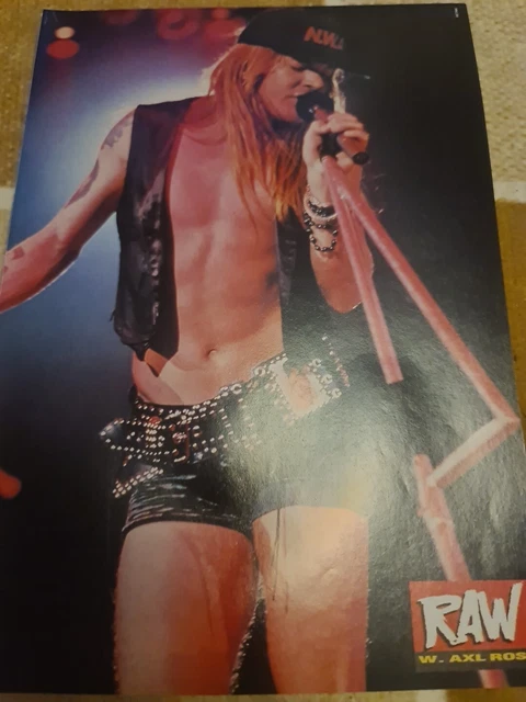 Axl Poster VINTAGE AXL ROSE SLASH GUNS N ROSES A4 POSTER RAW MAGAZINE CLIPPING £8. ...