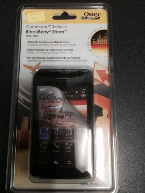 BlackBerry Storm 9520,9550 OtterBox Commuter Case in Black. Brand New & Original