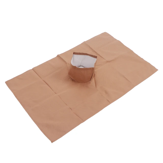 (50 * 80 cm marrone chiaro) tavolo da massaggio cotone foro viso asciugamano massaggio viso asciugamano viso
