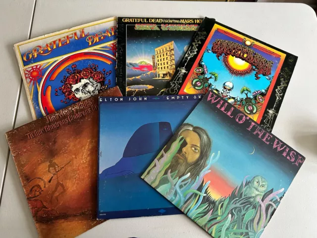 6 Lp Rock Vinyl Record Lot Bargin Bin Special .99 No Reserve