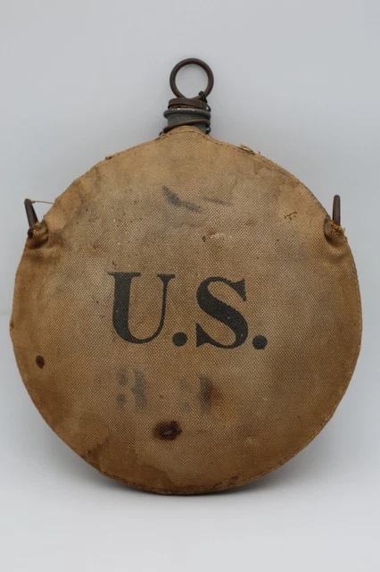 Gourde Rare US Army WW1 – Modèle 1878 Réutilisée Par L'USFC – Pièce D'histoire